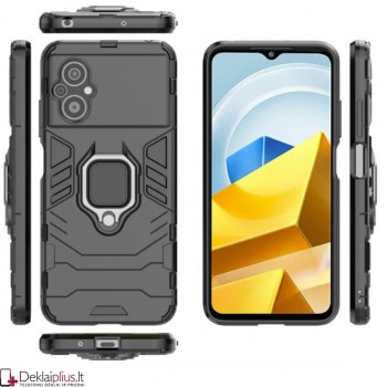 Sustiprintas dėklas 4in1 - juodas (Xiaomi Poco M5/Poco M4 5G) Sustiprintas dėklas 4in1 - juodas (Xiaomi Poco M5/Poco M4 5G)